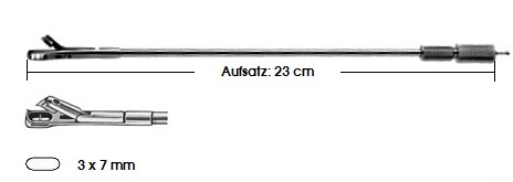 TOWNSEND TISCHLER-MORGAN Stanzenaufsatz, 3 x 7 mm, 19 cm