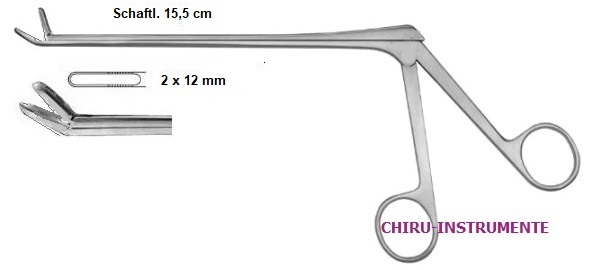 CASPAR Rongeur, aufgebogen, 12x2mm, 15,5cm