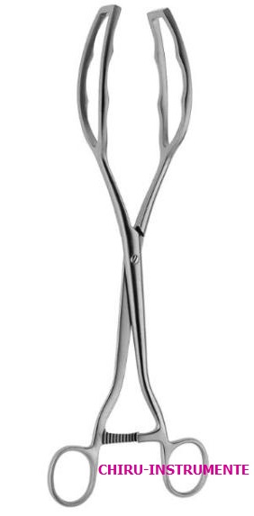 COLLIN Uterusfasszange, 28 cm 