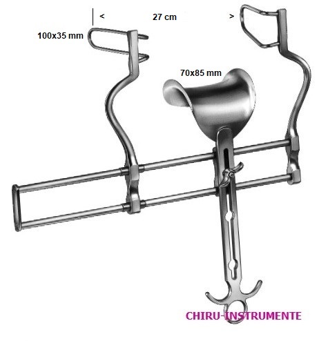 BALFOUR Bauchdeckenhalter, komplett, 27cm Spreizweite