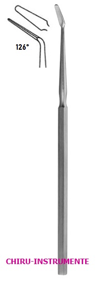 FRAZIER Dura Elevator, abgewinkelt, 1,5mm, 15cm