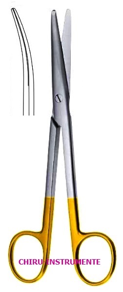 MAYO-STILLE Schere, gebogen, 15 cm, Hartmetall (TC)
