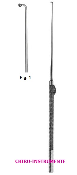 KRAYENBUEHL nerve hook, fig. 1, 90° angled, 18.5 cm (7 ½")