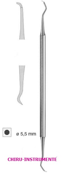 CUMINE Zahnreiniger, 2endig, Fig. 1, 17,5cm CUMINE Zahnreiniger, 2endig, Fig. 1, 17,5cm