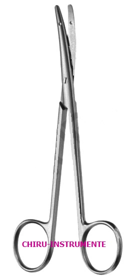 LITTLER scissors,  curved, 14 cm (5 ½"), tips with eye for suture 