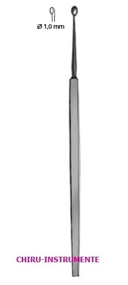 HEBRA Chalazion Löffel, oval, Ø 1,0mm, 13cm HEBRA Chalazion Löffel, oval, Ø 1,0mm, 13cm