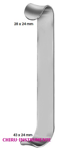 ROUX retractor, 43 x 24 mm, 17 cm (6 ¾")