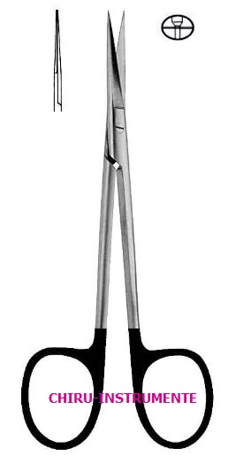 Iris scissors, straight, sh/sh, 11.5 cm (4 ½"), round, Supercut (SC)